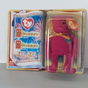 Ty Millennium the Bear - Pink Plush Toy